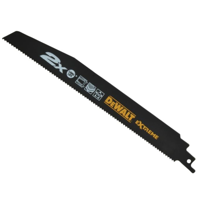 DEWALT | RECIPROCATING BLADES | 2X LIFE | GENERAL PURPOSE | 152MM | 10 TPI | PACK 5 main product photo