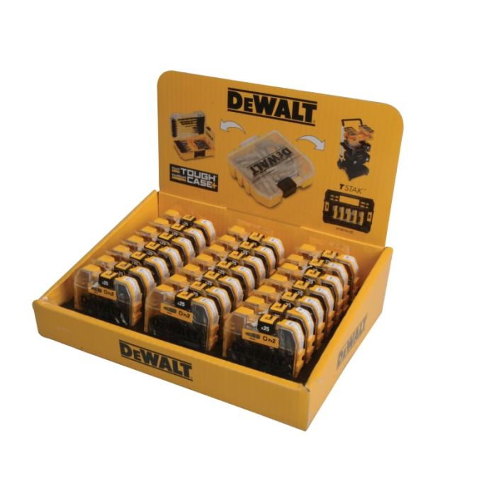 DEWALT | SCREWDRIVER BIT | PZ2 | 25MM | PACK 25 | INCLUDES BIT HOLDER main product photo