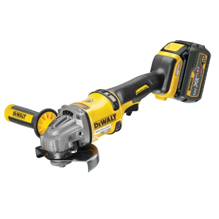 DEWALT | XR | FLEXVOLT | ANGLE GRINDER | 125MM | 2 X 54V 2AH BATTERIES main product photo