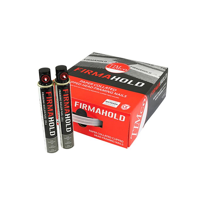TIMCO | FIRMAHOLD COLLATED | CLIPPED HEAD | RINGSHANK NAILS | FIRMAGALV | 2 FUEL | 3.1 X 75MM | BOX 3300 main product photo