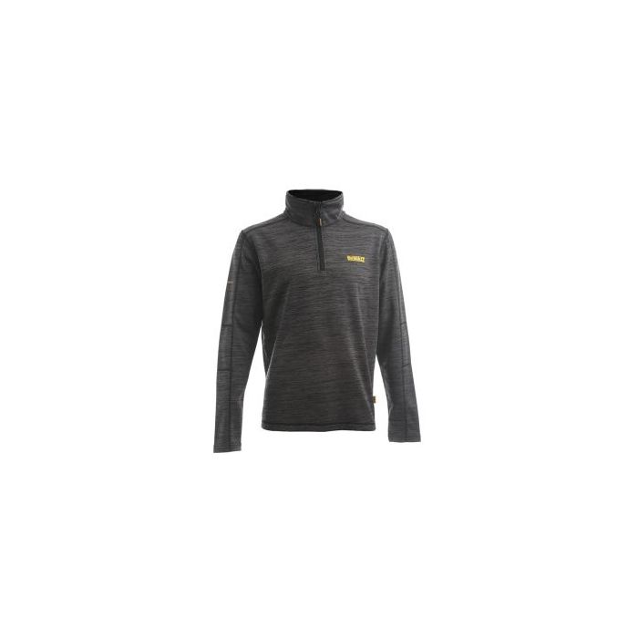 DEWALT | CLOTHING | JONESBOROUGH STRETCH ¼ ZIP TOP | BLACK / GREY main product photo