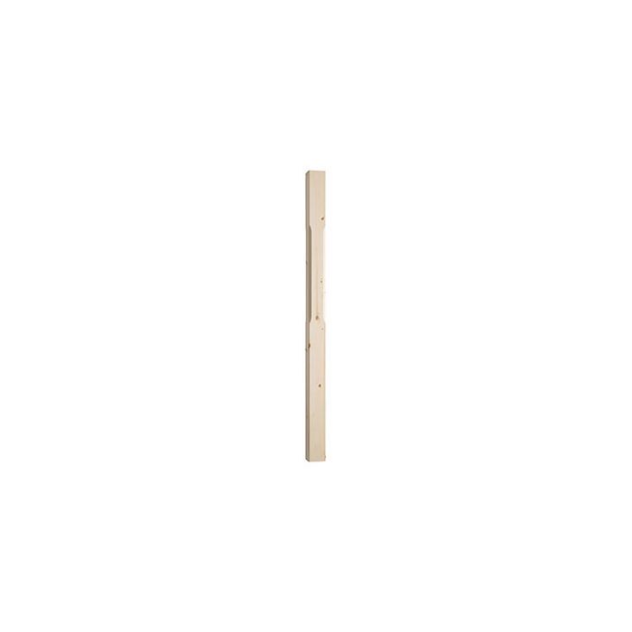 CHESHIRE MOULDINGS | STAIR PARTS | NEWEL POST | FULL | STOP CHAMFERED | 1500 X 91 X 91 | PINE main product photo