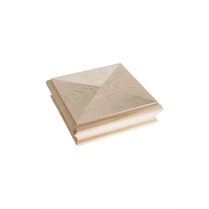 CHESHIRE MOULDINGS | STAIR PARTS | NEWEL CAP | PYRAMID | FULL | PINE main product photo