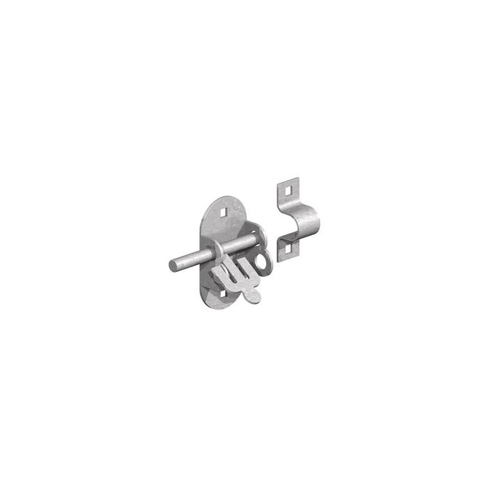 BIRKDALE GM | OVAL PADBOLT | 4" | 100MM | GALVANISED main product photo