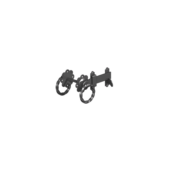 BIRKDALE GM | TWISTED RING GATE LATCH | 6" | 150MM | EPOXY BLACK main product photo