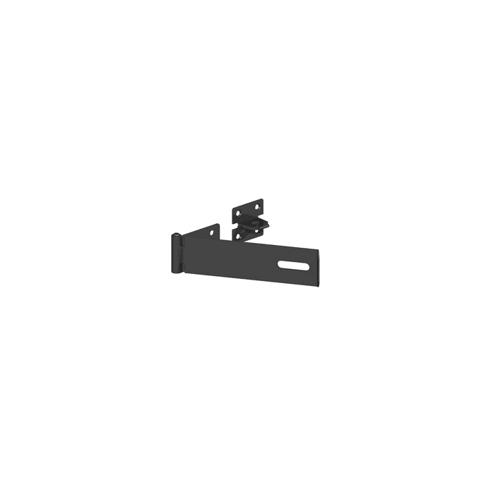 BIRKDALE GM | SAFETY PATTERN HASP & STAPLE | 4" | 100MM | EPOXY BLACK main product photo