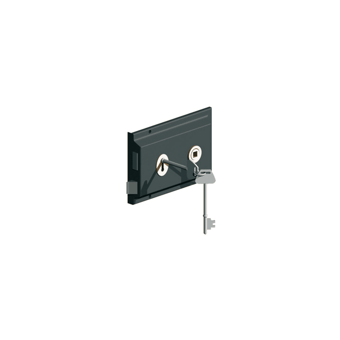 BIRKDALE GM | RIM SASH LOCK 2 LEVER | 6 X 4" | 150 X 100MM | EPOXY BLACK main product photo