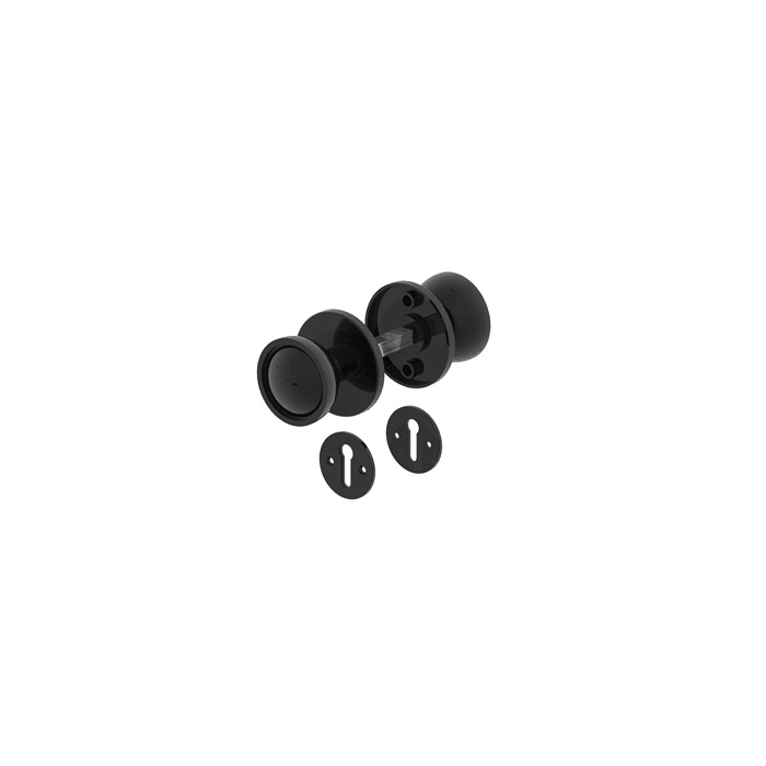 BIRKDALE GM | RIM SASH LOCK DOOR KNOB | 2" | 50MM | BLACK PLASTIC main product photo