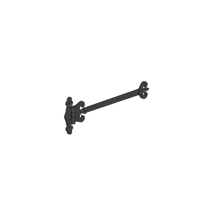 GM FLEUR DE LEYS HINGES | 12" 300MM DULL BLACK main product photo