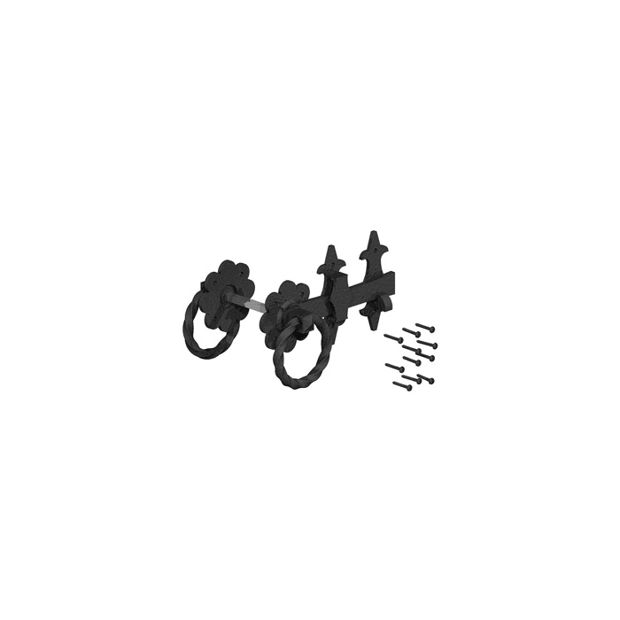 BIRKDALE GM | ORNAMENTAL RING LATCH | 8" | 200MM | DULL BLACK main product photo