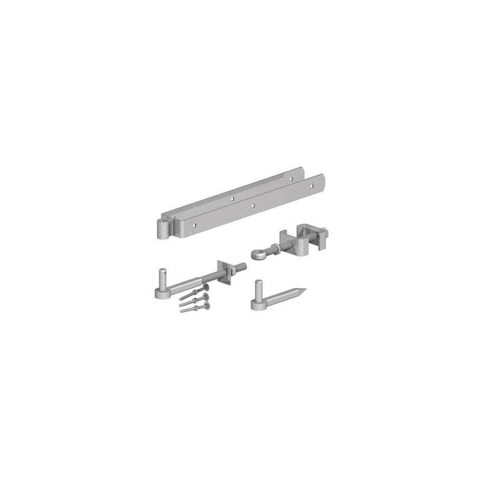 BIRKDALE GM | FIELD GATE ADJUSTABLE DOUBLE STRAP HINGE SET | 24" | 600MM | GALVANISED main product photo