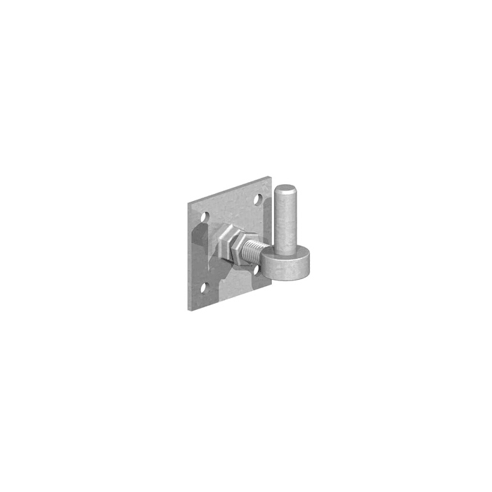 BIRKDALE FA | FIELD GATE ADJUSTABLE HOOK ON PLATE | 4 X 4 X ¾" | 100 X 100 X 19MM | GALVANISED main product photo
