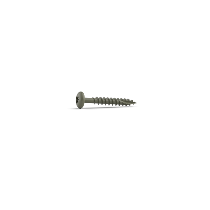 BIRKDALE DURAPOST | PAN HEAD SCREW | 4 X 40MM | OLIVE GREY | BOX 200 main product photo