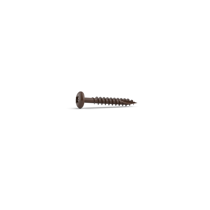 BIRKDALE DURAPOST | PAN HEAD SCREW | 4 X 40MM | SEPIA BROWN | BAG 10 main product photo