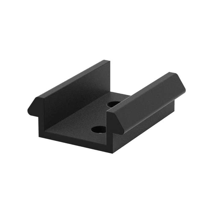 BIRKDALE DURAPOST | CAPPING RAIL CLIP | 20MM | BLACK | PACK 10 main product photo