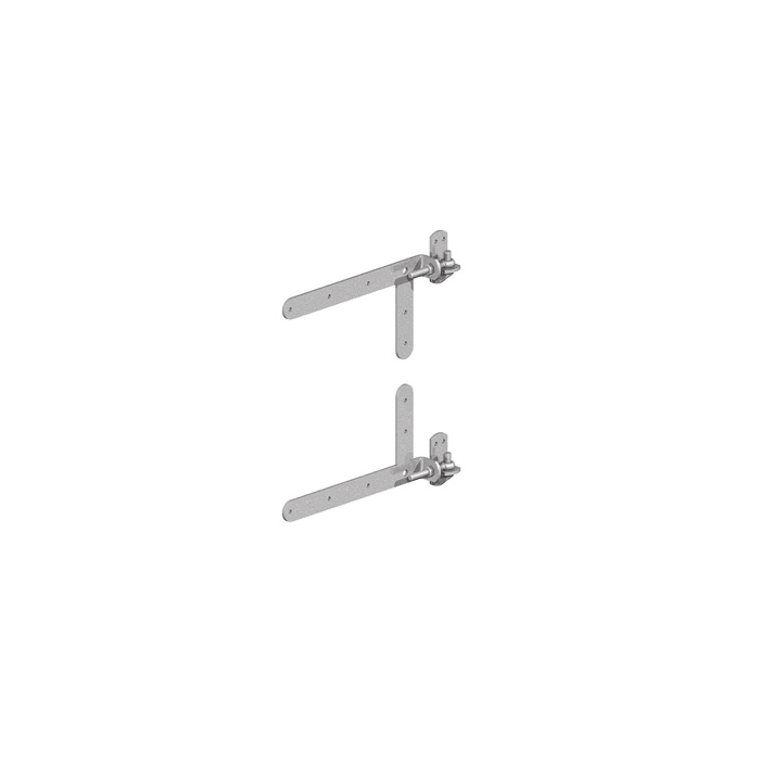 BIRKDALE GM | BRACED ADJUSTABLE BAND & HOOK ON PLATE | 14" | 350MM | GALVANISED main product photo