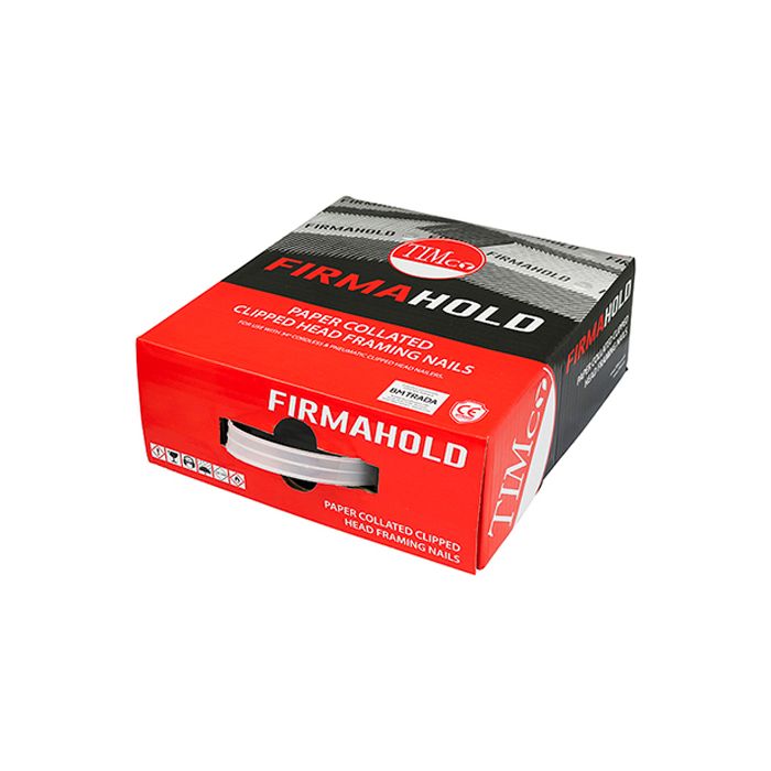 TIMCO | FIRMAHOLD COLLATED | CLIPPED HEAD | RINGSHANK NAILS | FIRMAGALV | 2.8 X 50MM | BOX 3300 main product photo