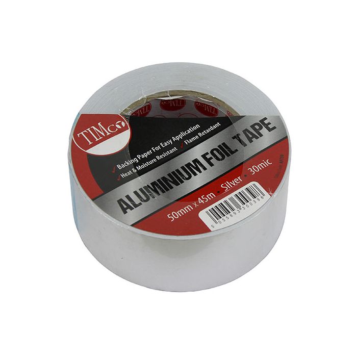 TIMCO | ALUMINIUM FOIL TAPE | 45M X 50MM main product photo