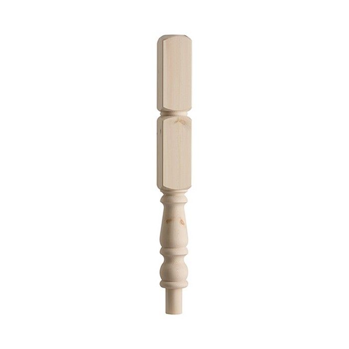 CHESHIRE MOULDINGS | STAIR PARTS | NEWEL POST | FULL | TURNED | 830 X 91 X 91 | PINE main product photo