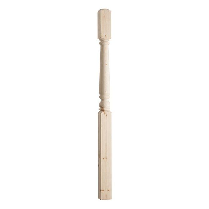 CHESHIRE MOULDINGS | STAIR PARTS | NEWEL POST | FULL | TURNED | 1500 X 91 X 91 | PINE main product photo