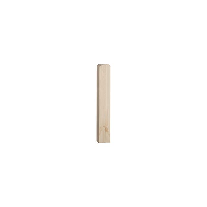 CHESHIRE MOULDINGS | STAIR PARTS | NEWEL BASE | FULL | 615 X 91 X 91 | PINE main product photo