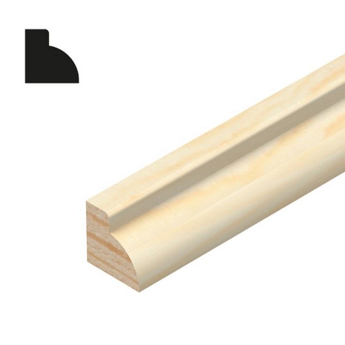CHESHIRE MOULDINGS | TM499 | OVOLO GLASS BEAD | 2400 X 12 X 12 | PINE main product photo
