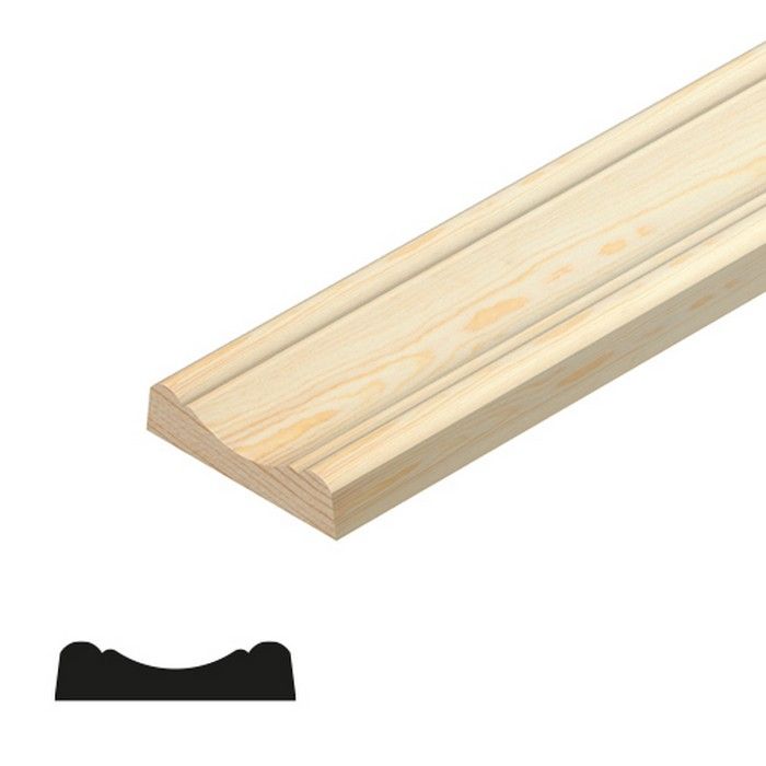 CHESHIRE MOULDINGS | TM560 | COVER MOULD | 2400 X 30 X 8 | PINE main product photo