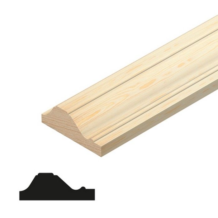 CHESHIRE MOULDINGS | TM562 | COVER MOULD | 2400 X 33 X 12 | PINE main product photo