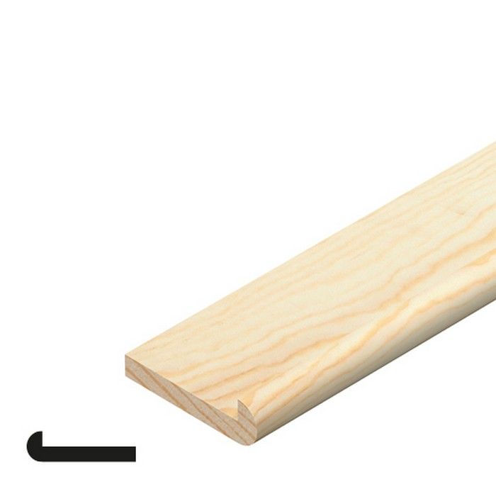 CHESHIRE MOULDINGS | TM601 | HOCKEY STICK | 2400 X 34 X 12 | PINE main product photo