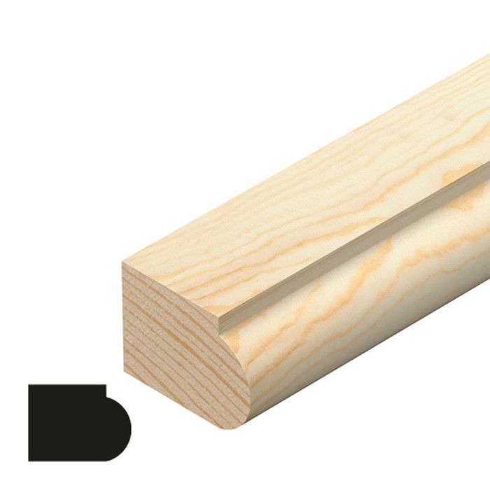 CHESHIRE MOULDINGS | TM650 | STAFF GLASS BEAD | 2400 X 21 X 15 | PINE main product photo