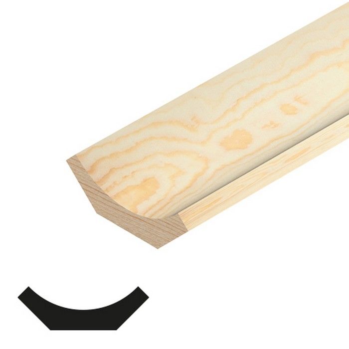 CHESHIRE MOULDINGS | TM734 | SCOTIA | 2400 X 14 X 42 | PINE main product photo
