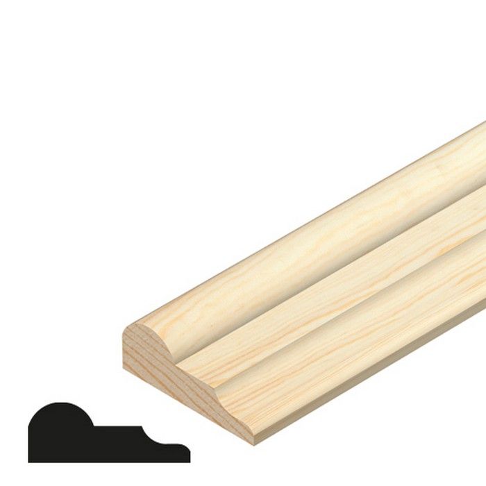 CHESHIRE MOULDINGS | TM785 | BROKEN OGEE | 2400 X 21 X 8 | PINE main product photo