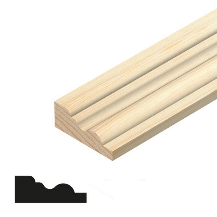 CHESHIRE MOULDINGS | TM795 | BARREL MOULD | 2400 X 21 X 9 | PINE main product photo
