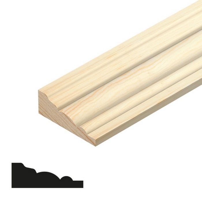 CHESHIRE MOULDINGS | TM796 | BARREL MOULD | 2400 X 34 X 12 | PINE main product photo
