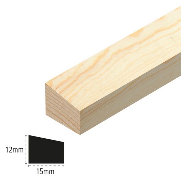 CHESHIRE MOULDINGS | TM903 | WEDGE GLASS BEAD | 2400 X 12 X 15 | PINE main product photo