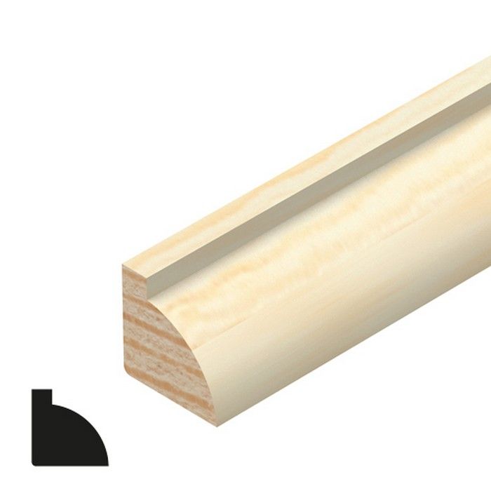 CHESHIRE MOULDINGS | TM956 | OVOLO GLASS BEAD | 2400 X 15 X 15 | PINE main product photo