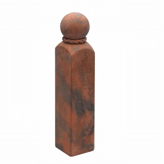 BRADSTONE | DECORATIVE CONCRETE EDGINGS | RUSTIC ROPE TOP ECO | CORNER UNIT | 50 X 50 X 250 main product photo