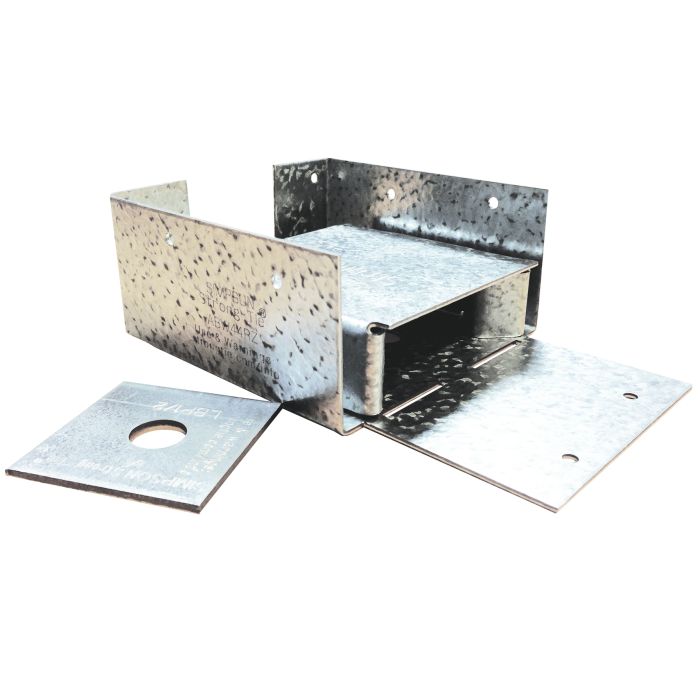 SIMPSON STRONG-TIE | ADJUSTABLE POST BASE WITH STAND OFF | 101.6 X 101.6 | ABW44RZ | PRE-GALVANISED MILD STEEL main product photo