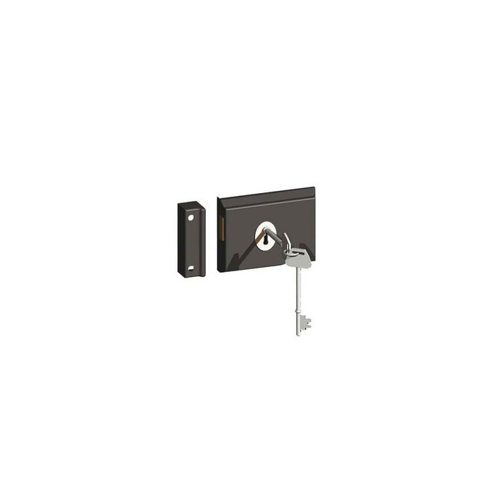 BIRKDALE GM | RIMDEADLOCK | 2 LEVER | 100X75MM | GREY main product photo