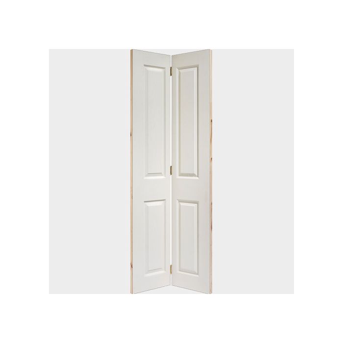 LPD | INTERNAL | MOULDED TEXTURED 4P | BI-FOLD | PRE-FINISHED | WHITE COMPOSITE | FSC® | 78" X 30" main product photo