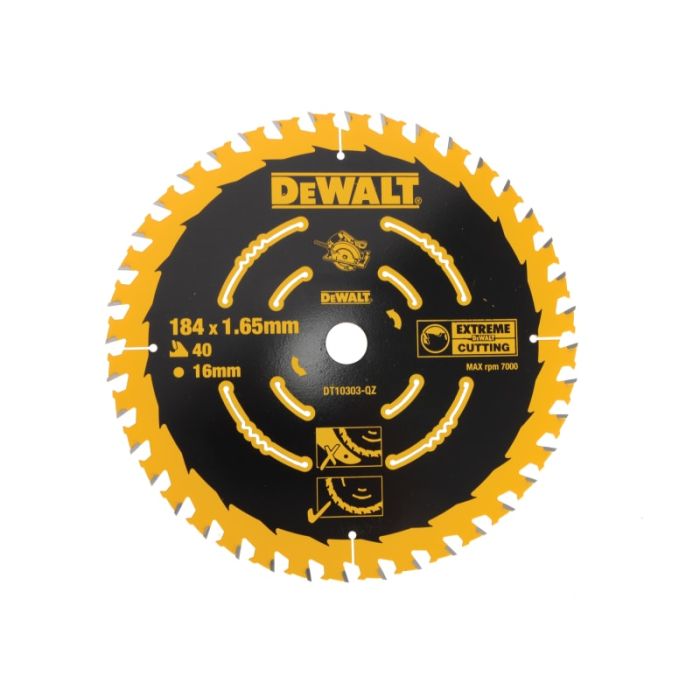 DEWALT | CORDLESS EXTREME FRAMING CIRCULAR SAW BLADE | 184 X 16 | 40 TOOTH main product photo