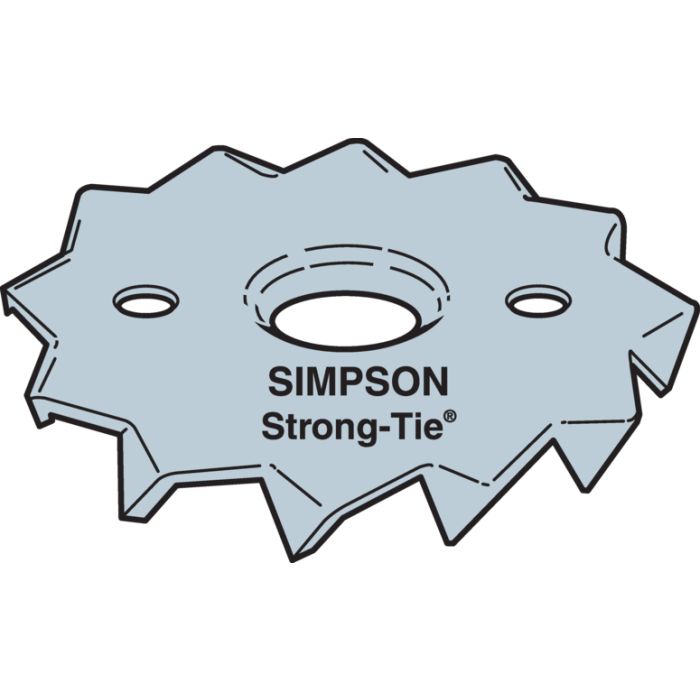 SIMPSON STRONG-TIE | TOOTHED PLATE TIMBER CONNECTOR | 48MM | DSTC50C50 | PRE-GALVANISED MILD STEEL main product photo