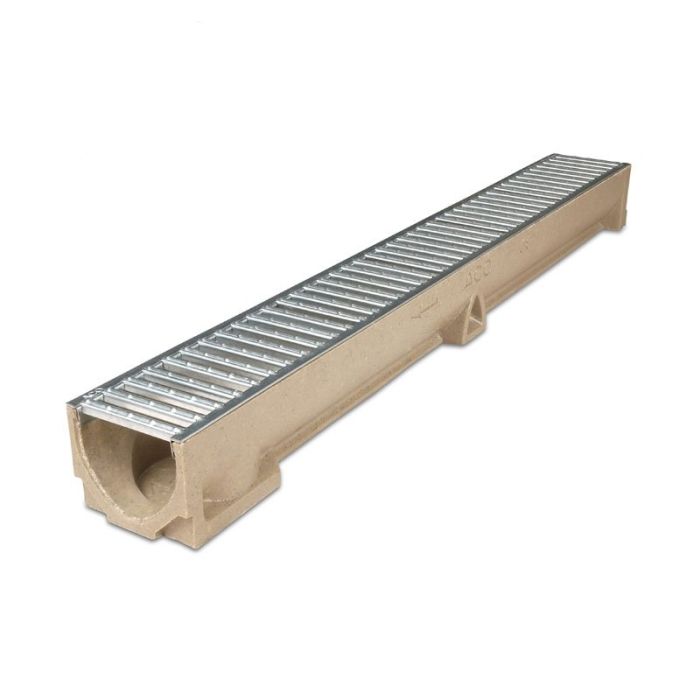 ACO | RAIN DRAIN | A15 | CHANNEL | POLY CONCRETE / GALVANISED | 1000MM main product photo
