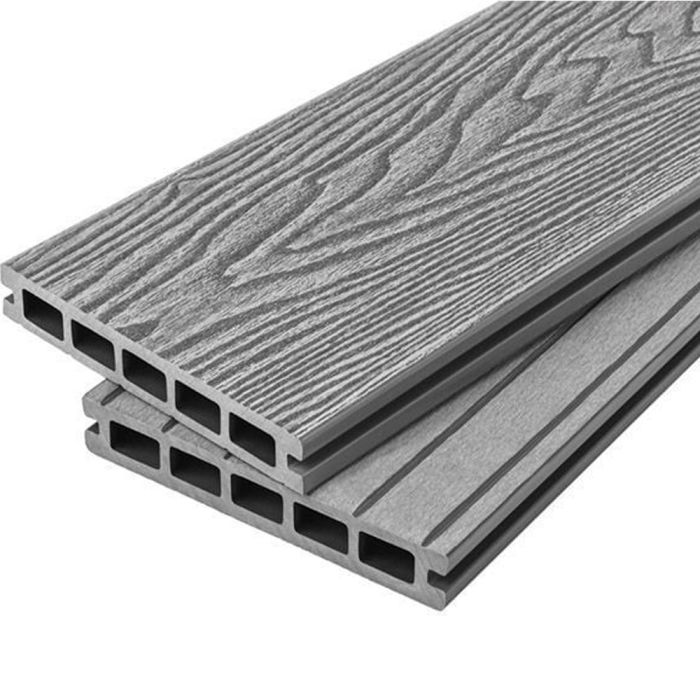 CLADCO | COMPOSITE | DECKING | DOMESTIC HOLLOW COMPOSITE DECKING BOARD | WOODGRAIN & GROOVED | REVERSIBLE | 4.0M X 150 X 25 main product photo
