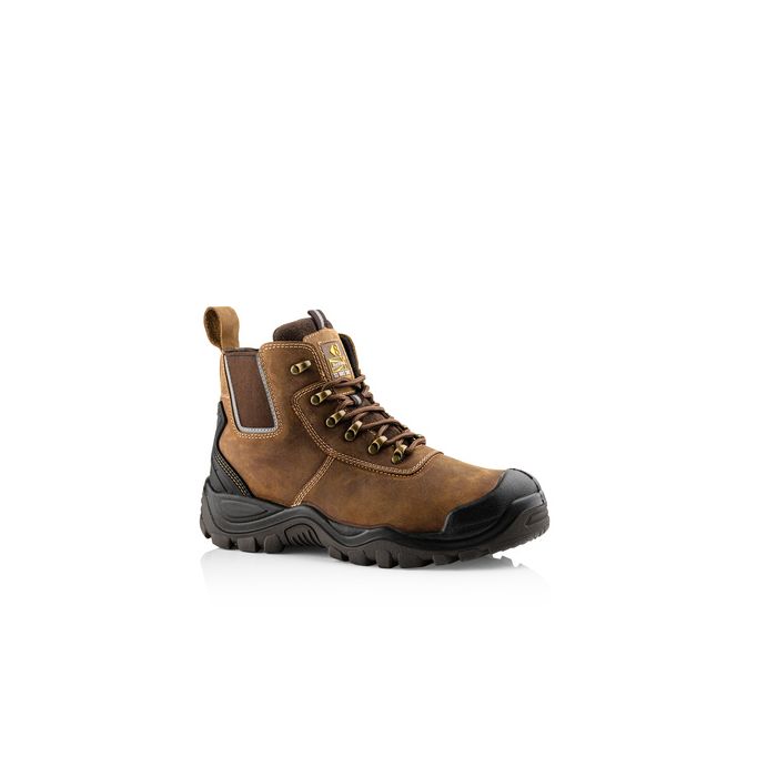 BUCKLER LACE BOOT | BROWN | HYB2BR | SAFETY | SIZE 08 main product photo