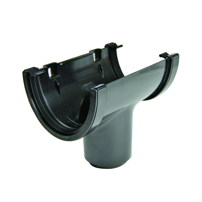 SWISH | GUTTERING | RUNNING OUTLET | DEEPFLOW | BLACK main product photo