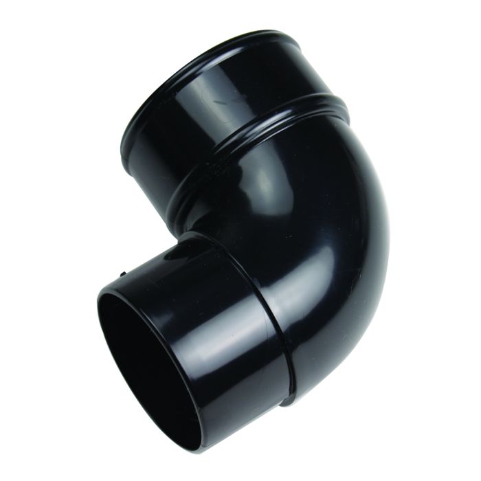 SWISH | GUTTERING | OFFSET BEND | 92.5° | ROUND | BLACK main product photo