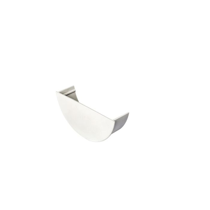 SWISH | GUTTERING | INTERNAL STOP END | HALF ROUND | WHITE main product photo
