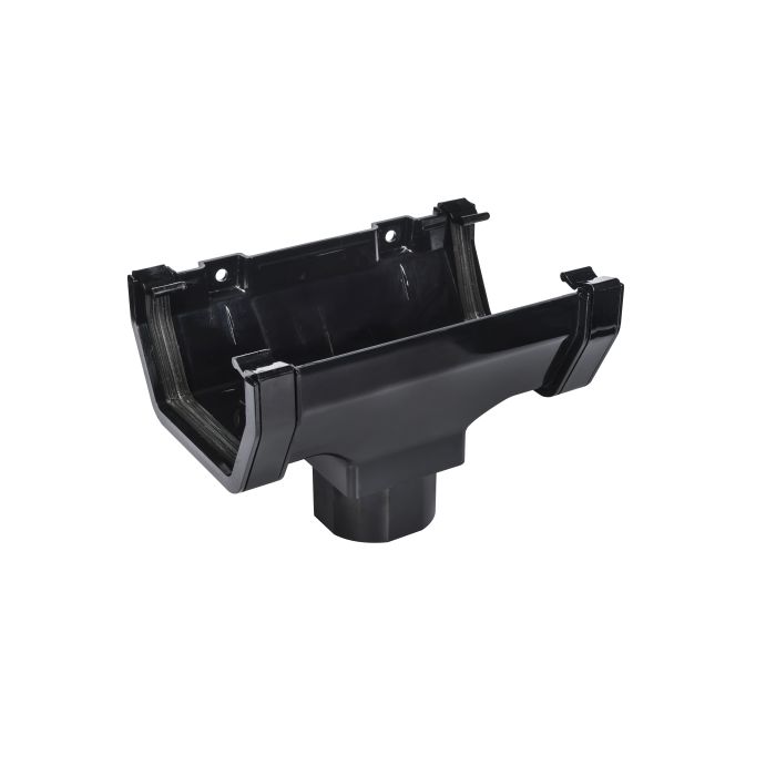 SWISH | GUTTERING | RUNNING OUTLET | SQUARE | BLACK main product photo