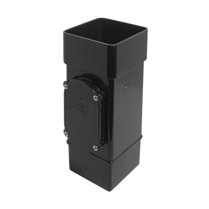 SWISH | GUTTERING | ACCESS PIPE | SQUARE | BLACK main product photo
